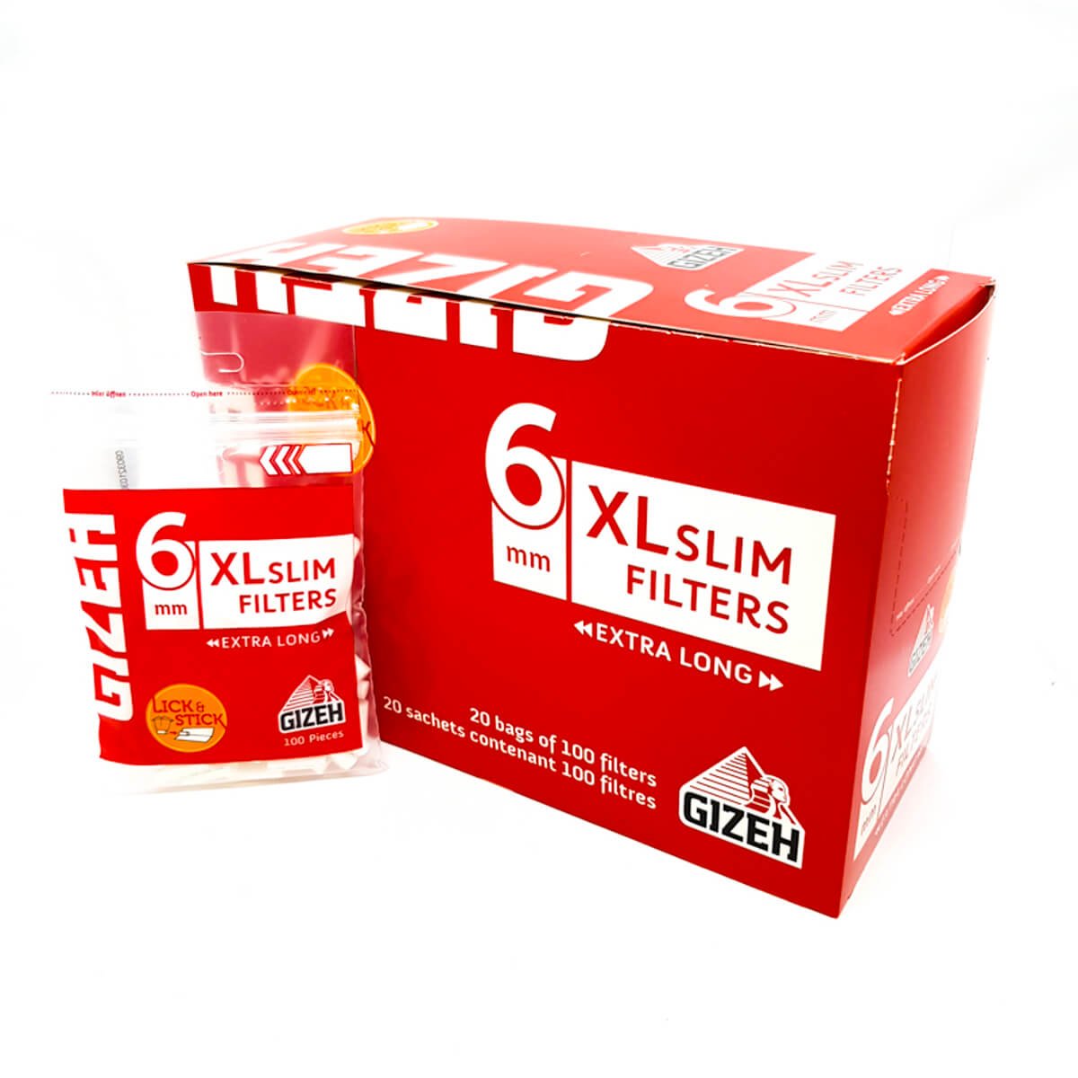 Gizeh Slim Extra Long Filters 6 mm