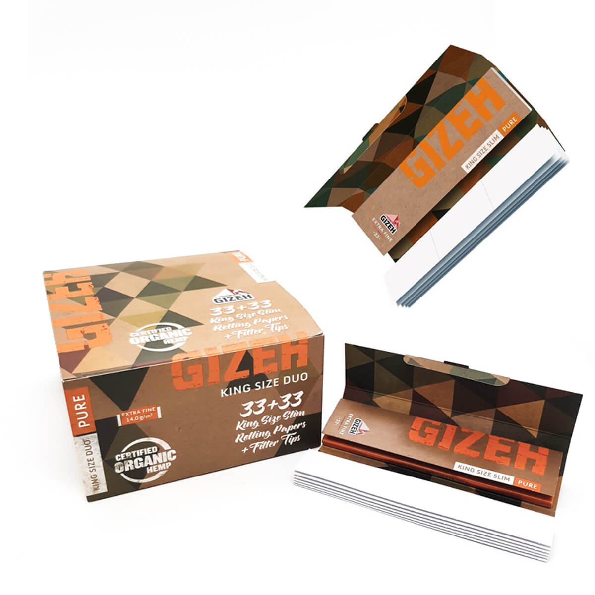 Gizeh King Size Duo Pure Rolling Paper & Filter Tips