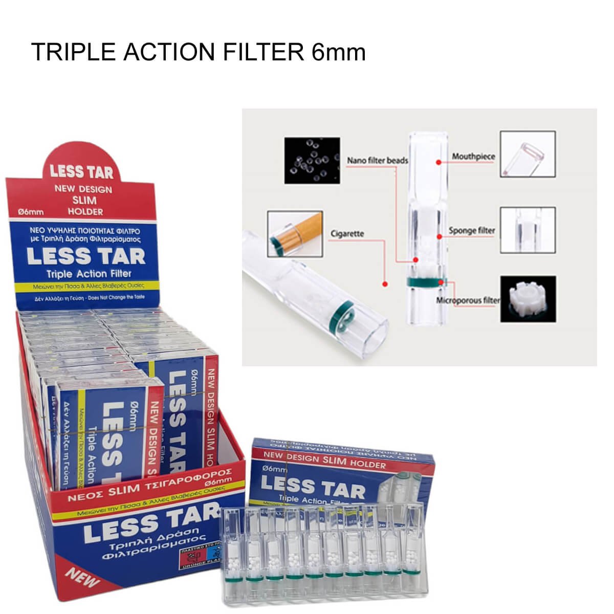 Less Tar Pipe Filter 6mm